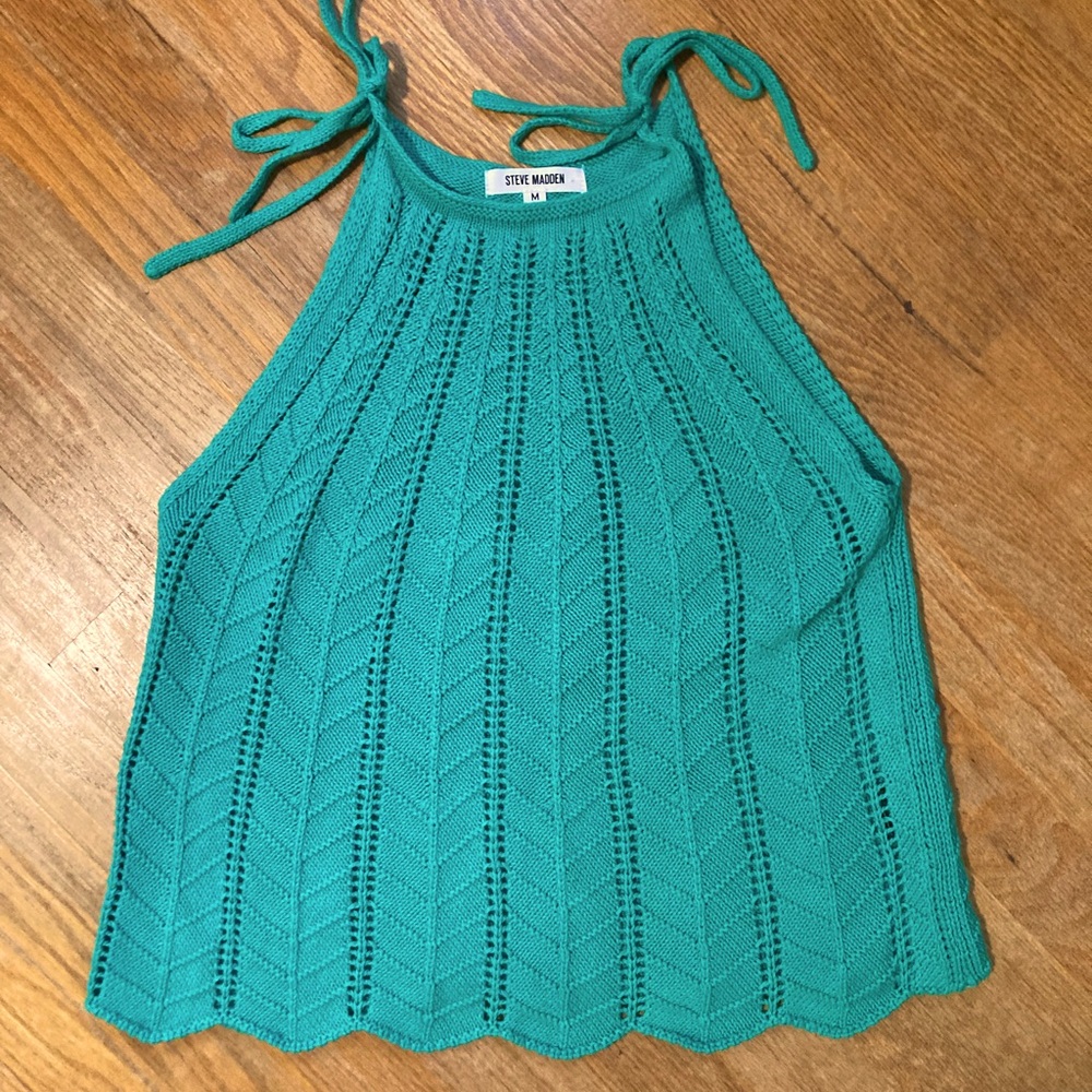 Steve Madden crochet tank top